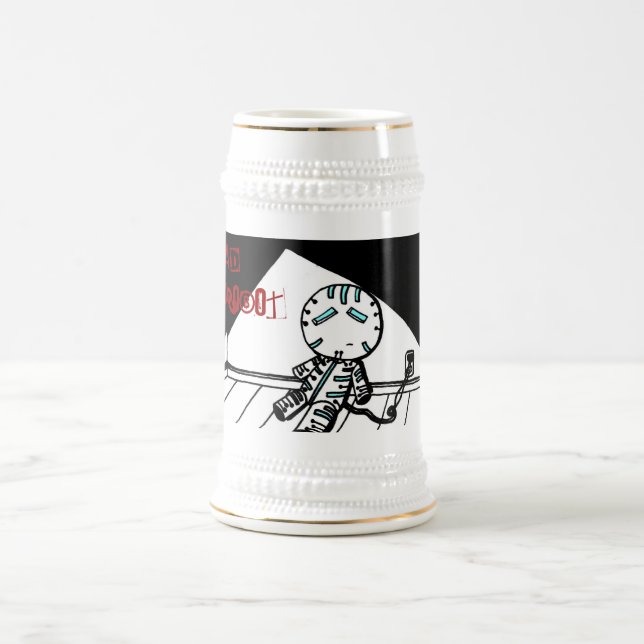 Triste robot Stein Mug (Centre)