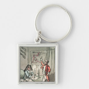 Tristram Shandy, 1786 Keychain