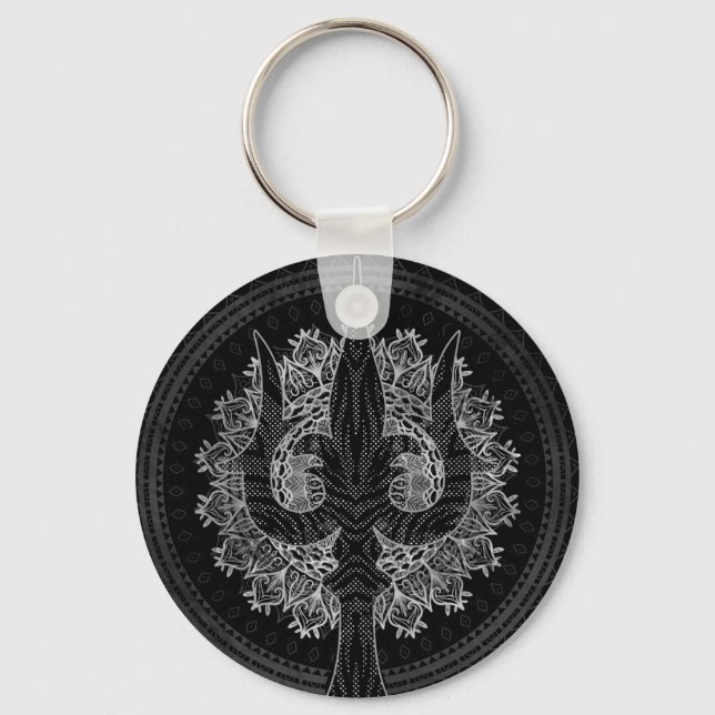 Trisula  -Trident of Shiva Keychain (Front)