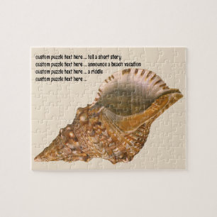 Triton Seashell Shell, Vintage Marine Ocean Animal Jigsaw Puzzle