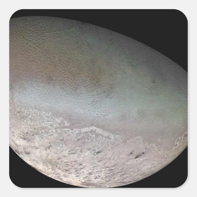 Triton, the largest moon of planet Neptune Square Sticker (Front)