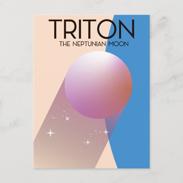 Triton - The Neptunian moon Postcard (Front)