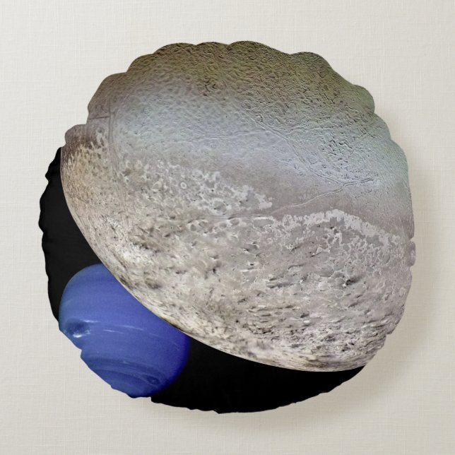 Triton with Neptune Round Pillow (Front)