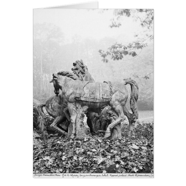 Tritons toilettant deux chevaux du soleil (Devant)