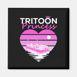 Tritoon Princess For Tritoon Captain Women Boating Magnet