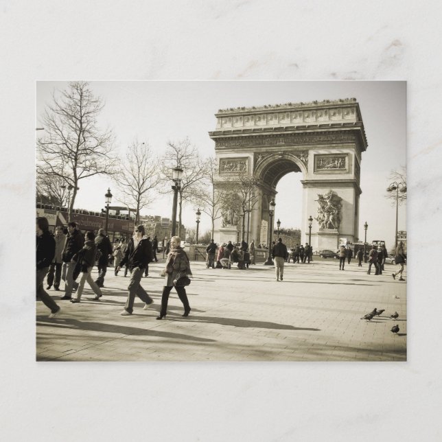 Triumph Arch Paris Postcard (Front)