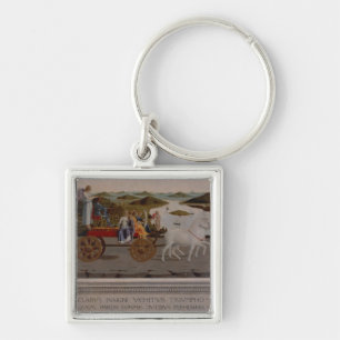 Triumph of Federigo da Montefeltro, Duke of Urbino Keychain