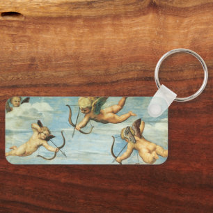Triumph of Galatea, Angels detail by Raphael Keychain