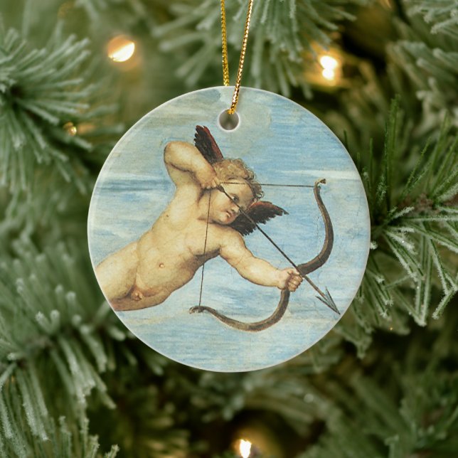Triumph of Galatea Angels detail by Raphael Sanzio Ceramic Ornament (Tree)