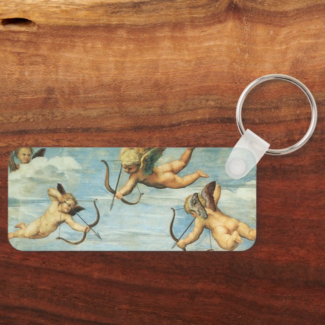 Triumph of Galatea Angels detail by Raphael Sanzio Keychain (Front)
