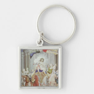 Triumph of King Louis XIV  of France Keychain