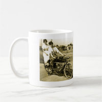 Triumph of Love Dating on a Motorcycle Vintage