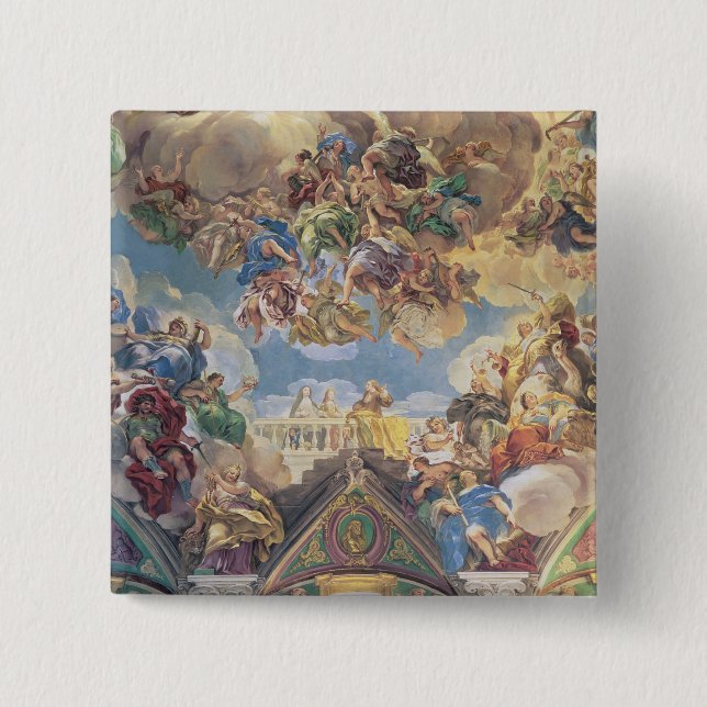 Triumph of the Hapsburgs 2 Inch Square Button (Front)