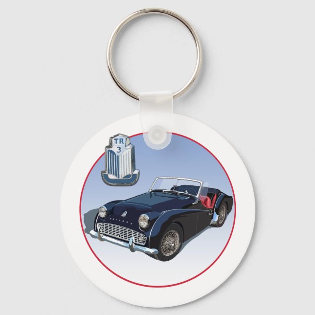 Triumph TR3 Keychain (Front)