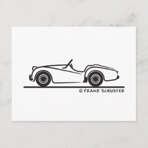 Triumph TR3 Postcard