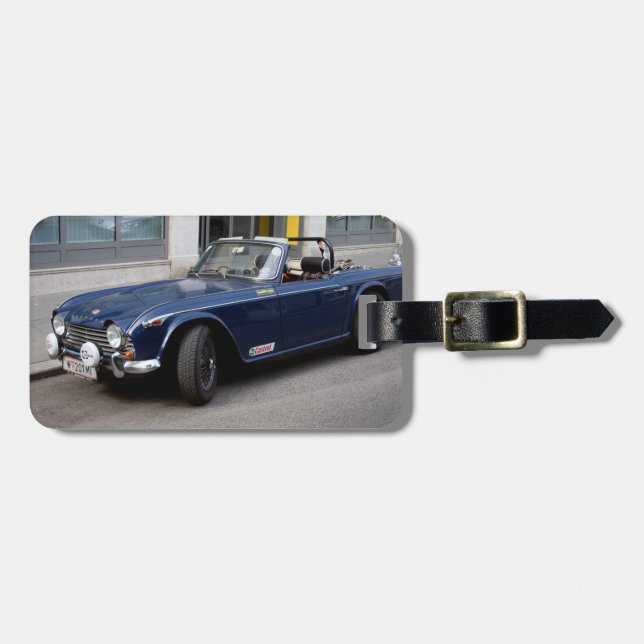 Triumph TR4 A Luggage Tag (Front Horizontal)