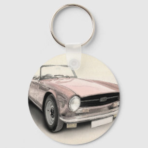 Triumph TR6 Keychain