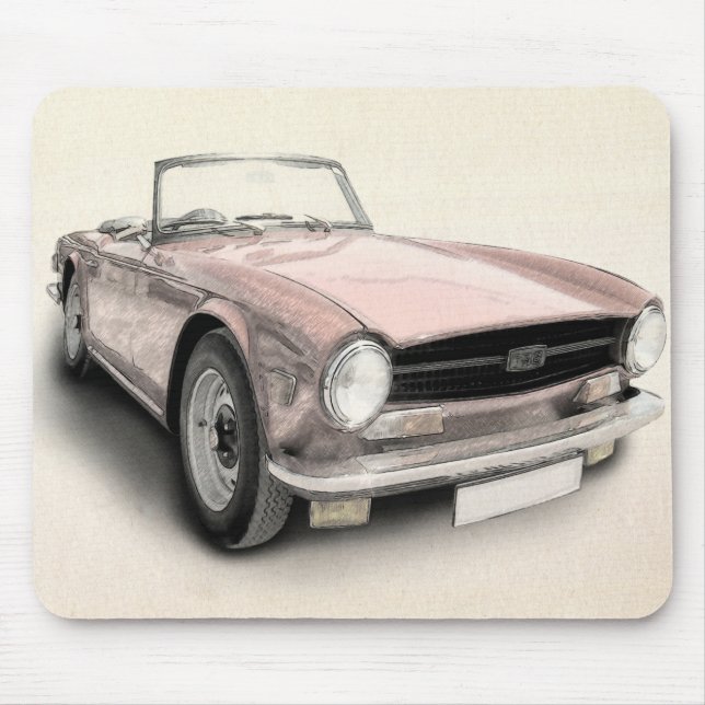 Triumph TR6 Mouse Pad (Front)