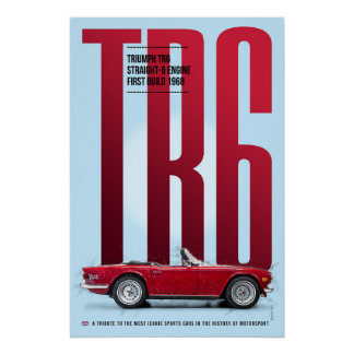 Triumph TR6 Poster