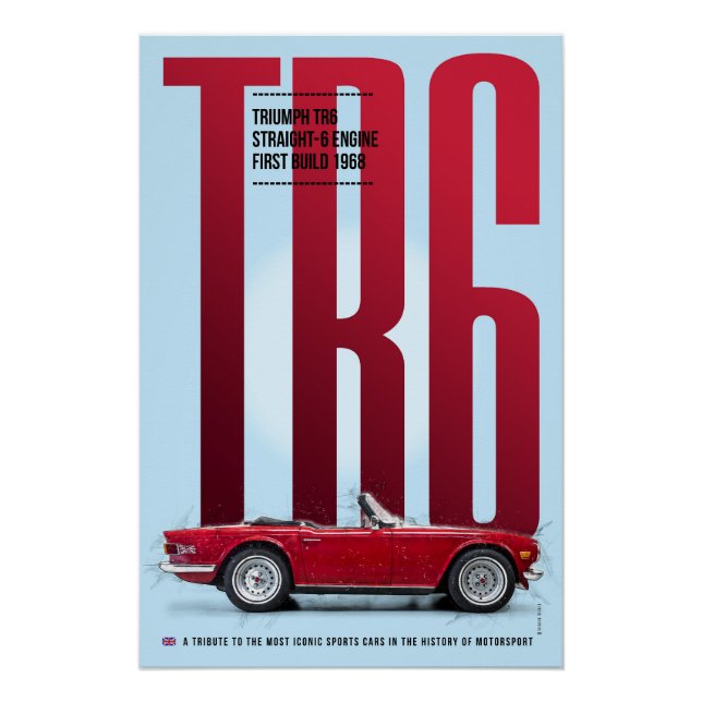 Triumph TR6 Poster (Front)