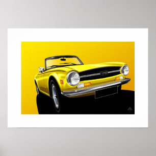 Triumph TR6 Poster
