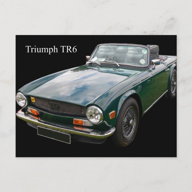 Triumph TR6 Sports Car Postcard (Front)