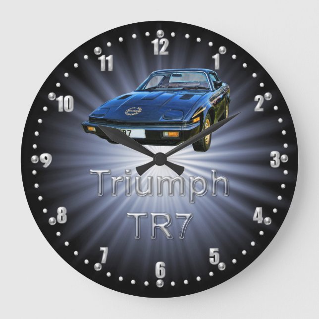 Triumph TR7 Classic Car Wall Clock (Front)