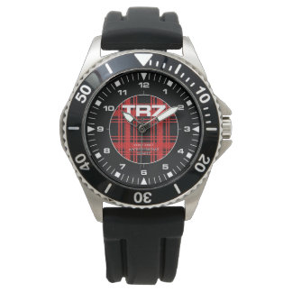 Triumph TR7 - Red Tartan Detail - Divers Watch