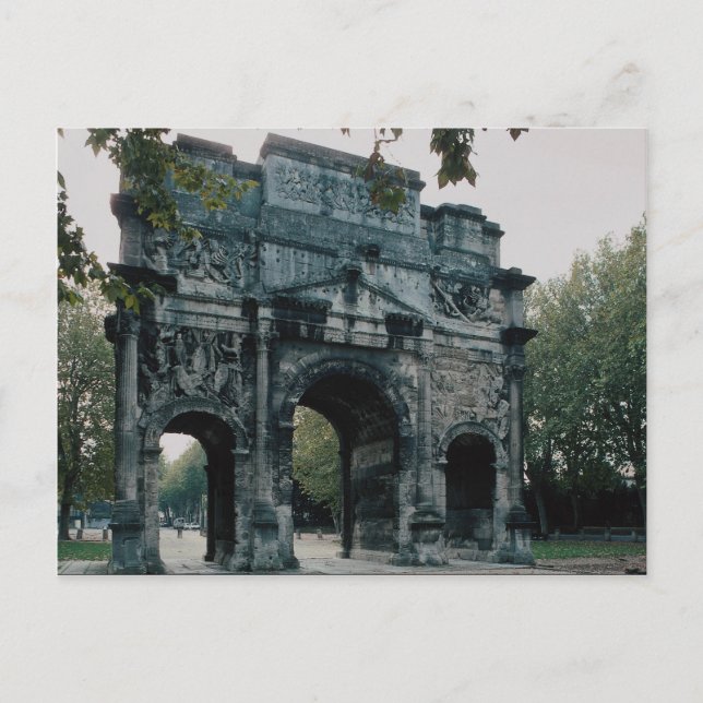 Triumphal Arch, north face, Orange, France Postcard (Front)
