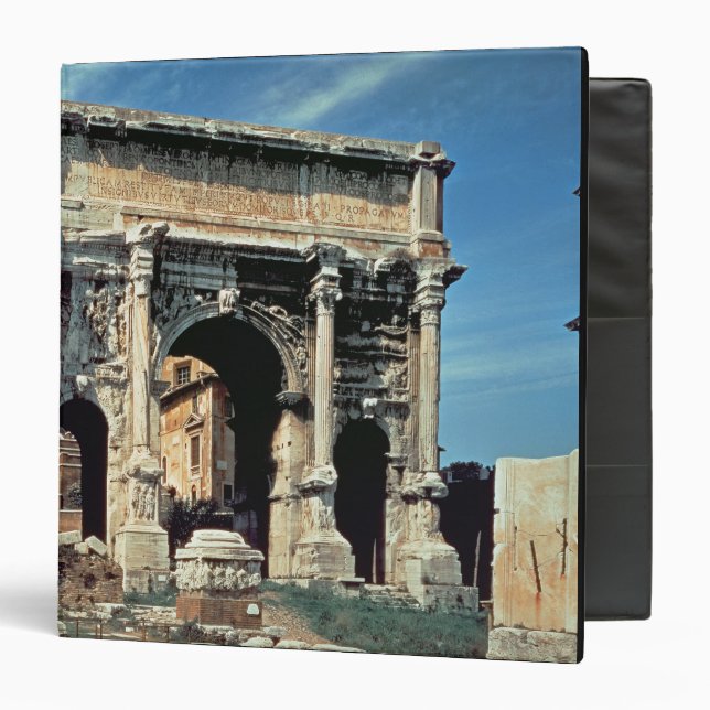 Triumphal Arch of Septimius Severus, dedicated in Binder (Front/Inside)