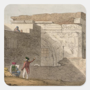 Triumphal Arch, Tripoli, plate 4 from 'A Narrative Square Sticker