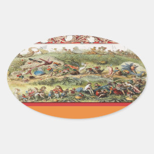 Triumphal March of The Elf King, Fairies,Goblins Oval Sticker