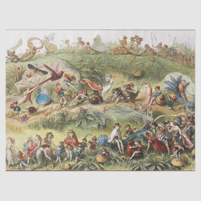 Triumphal March of The Elf King, Fairies,Goblins Tissue Paper (Front)