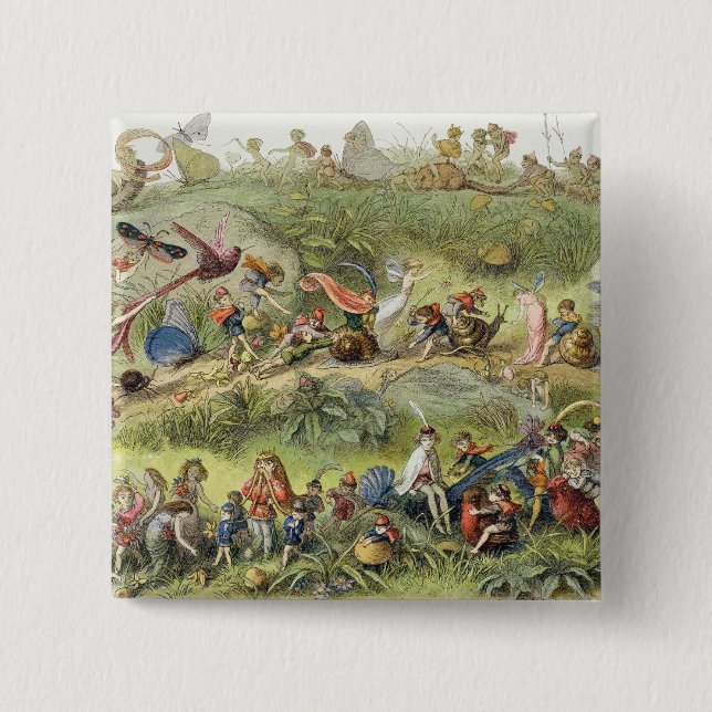 Triumphal March of the Elf-King, illustration from 2 Inch Square Button (Front)