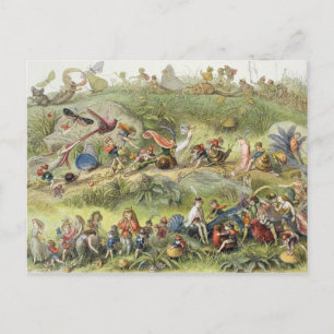 Triumphal March of the Elf-King, illustration from Postcard