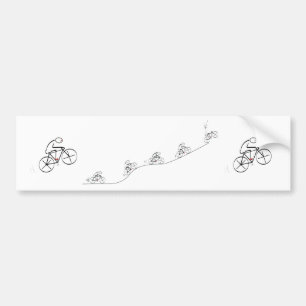 Triumphant Bicyclist - Sticker de pare-chocs