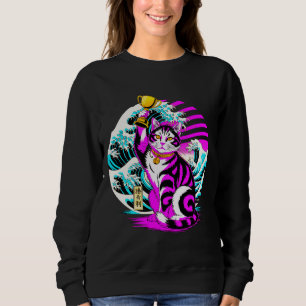 Triumphant Victory Cat - Graduation Gift Sweatshirt