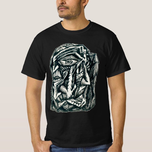Triumvirate, ink drawing, T-shirt (Front)