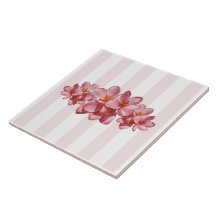Trivet - Pink Plumeria