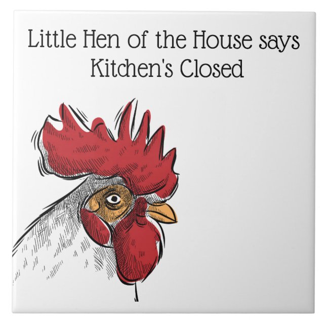 Trivet Tile Chicken Kitchen's Closed (Front)