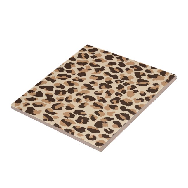 Trivet Tile-Leopard Print (Side)