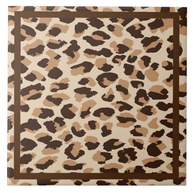 Trivet Tile-Leopard Print (Front)