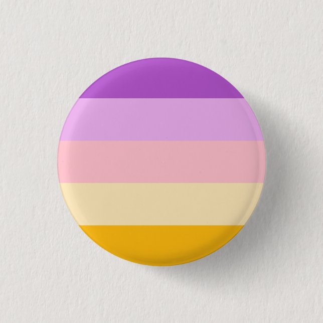 Trixic Pride Flag Badge 1 Inch Round Button (Front)