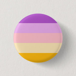 Trixic Pride Flag Badge 1 Inch Round Button