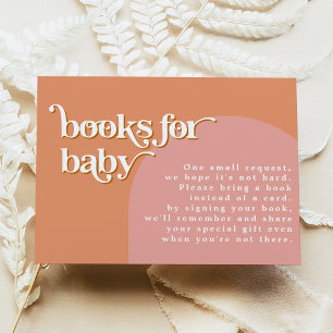 TRIXIE Retro 70's Pink Orange Books for Baby Card