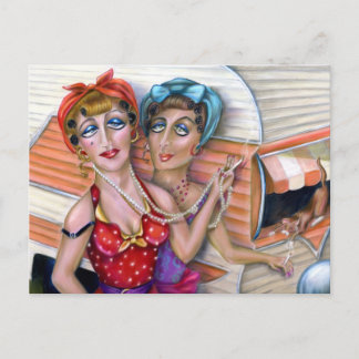 Trixie Sisters: The Pink Trailer series Postcard