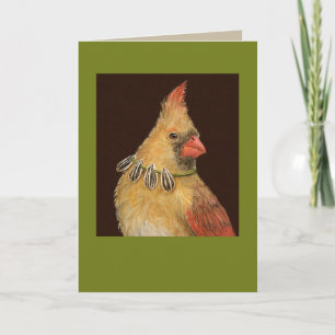 Trixie the cardinal card
