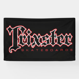 Trixster fait de la planche à roulettes bannière