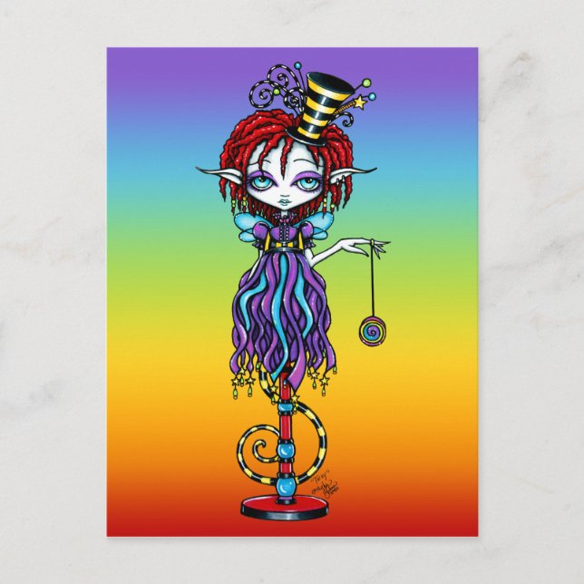 Trixy Pixie Stick Sideshow Circus Fairy Carte post (Devant)