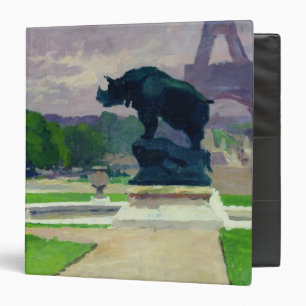 Trocadero Gardens and Rhinoceros by Jacquemart Binder
